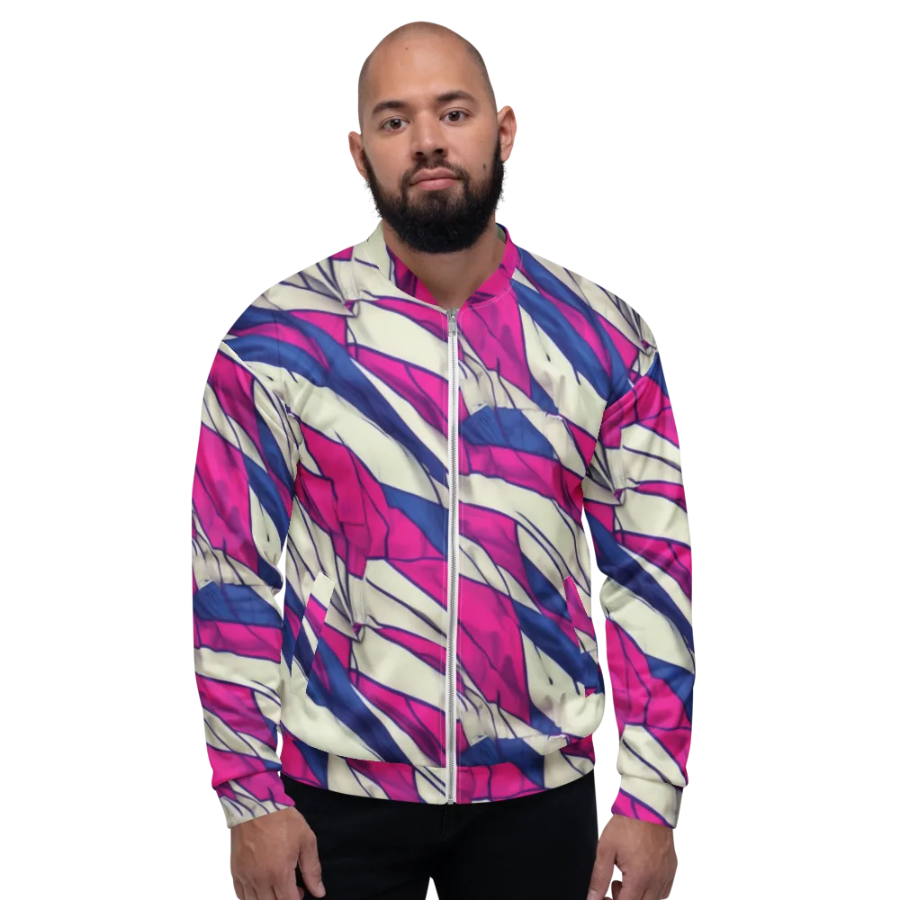 Cobalt Fold on Bomber Jacket — Front