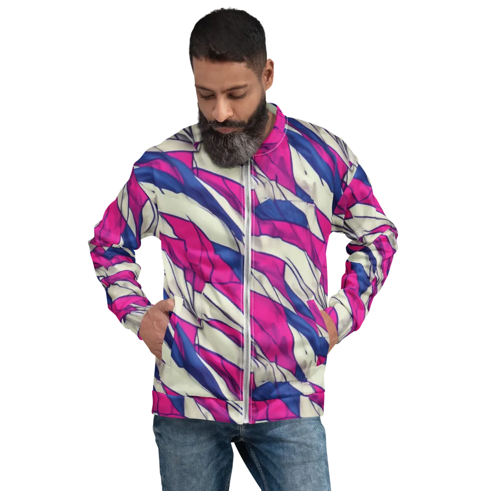 Cobalt Fold on Bomber Jacket — Front