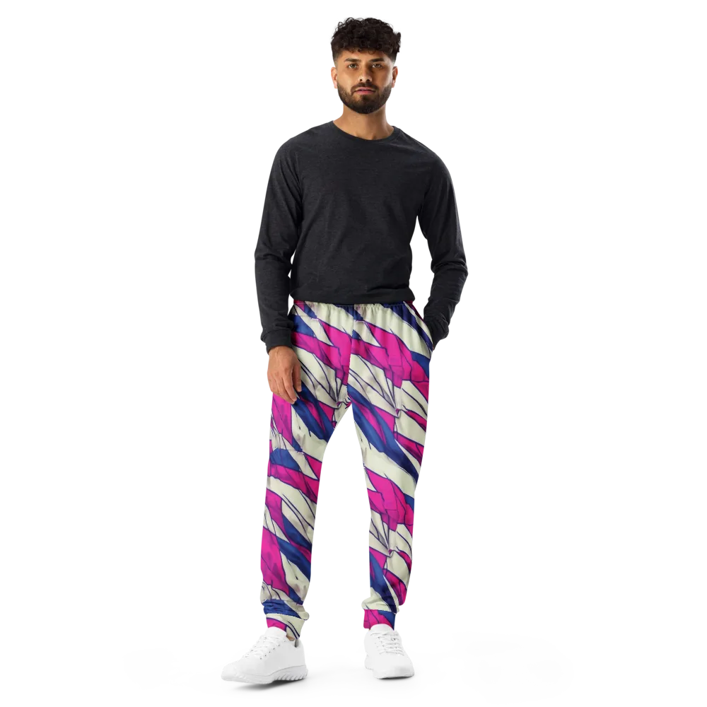 Cobalt Fold on Men's Joggers — Front