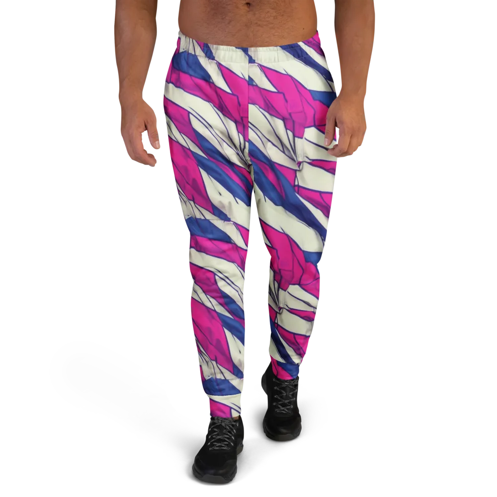 Cobalt Fold on Men's Joggers — Front