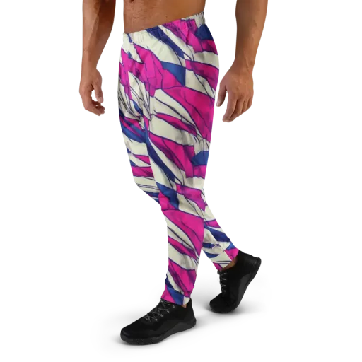 Cobalt Fold on a Men's Joggers