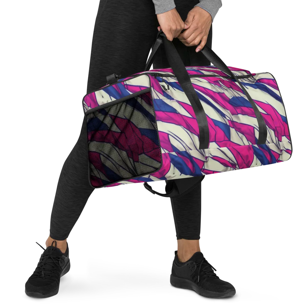 Cobalt Fold on Duffle Bag — Right Front