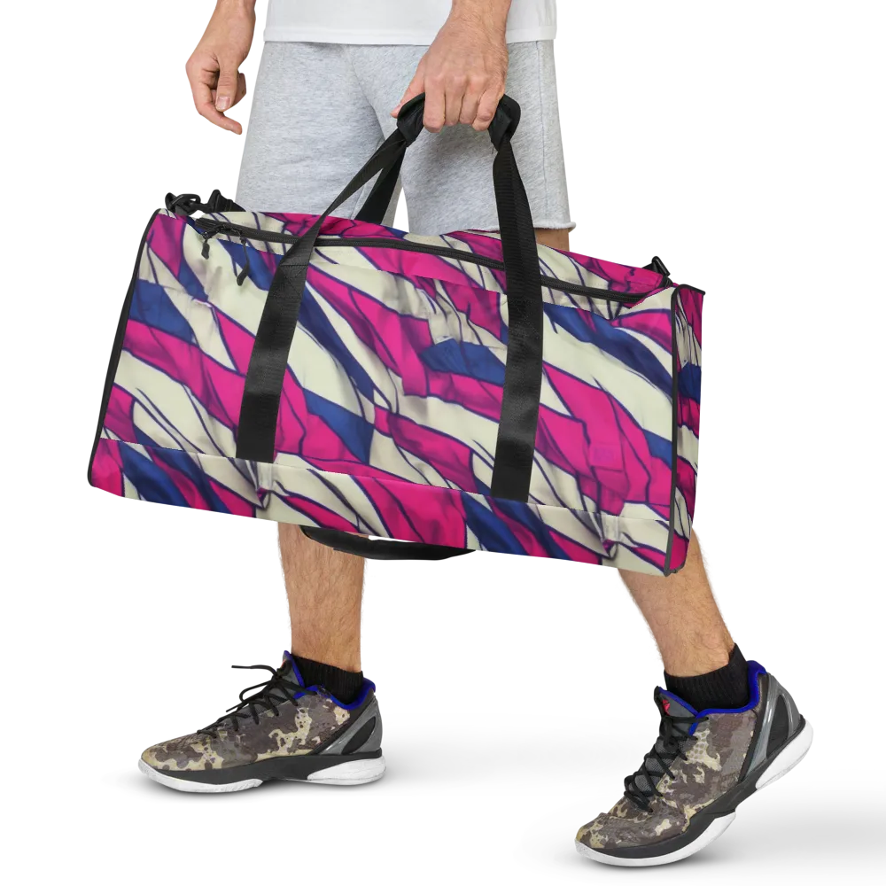 Cobalt Fold on Duffle Bag — Front