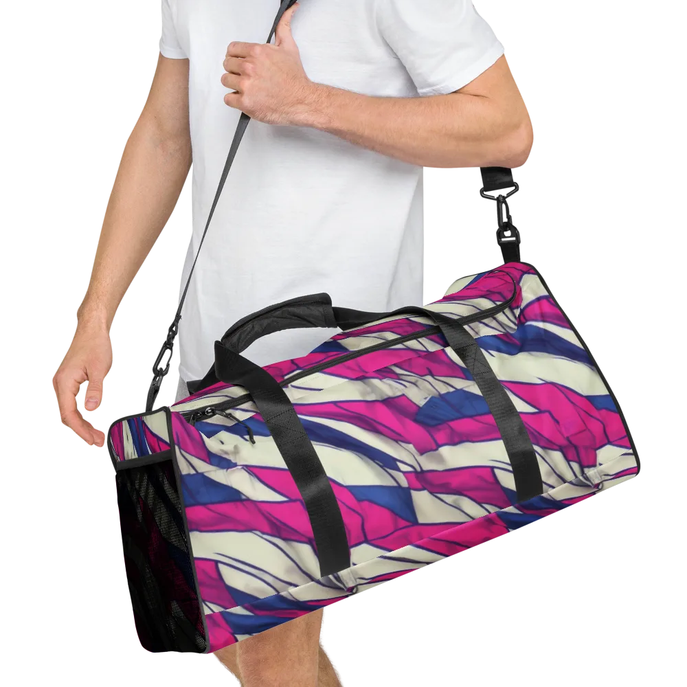 Cobalt Fold on Duffle Bag — Right Front