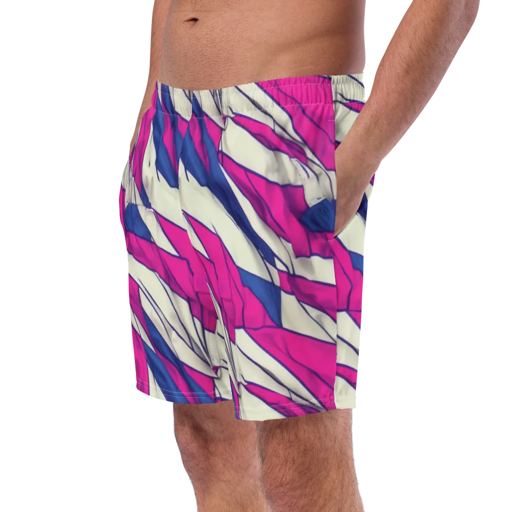 Cobalt Fold on Swim Trunks — Left Front
