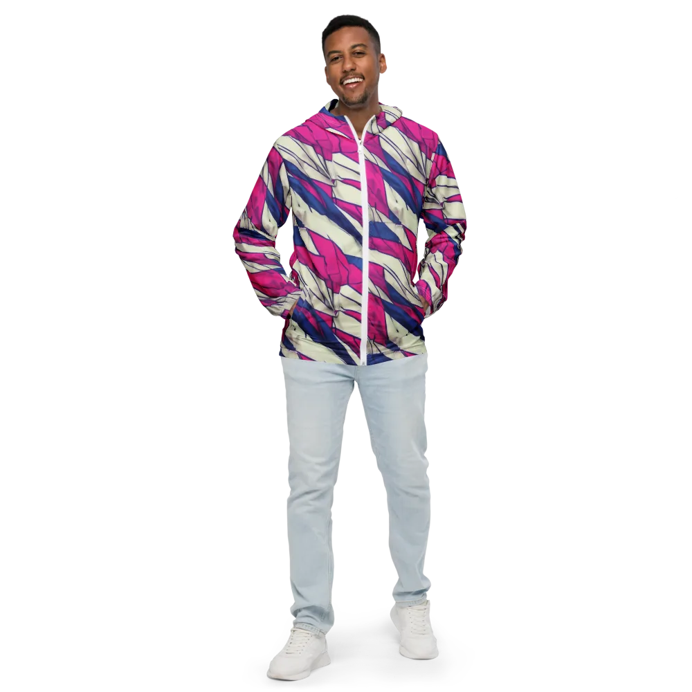 Cobalt Fold on Men's Windbreaker — Front