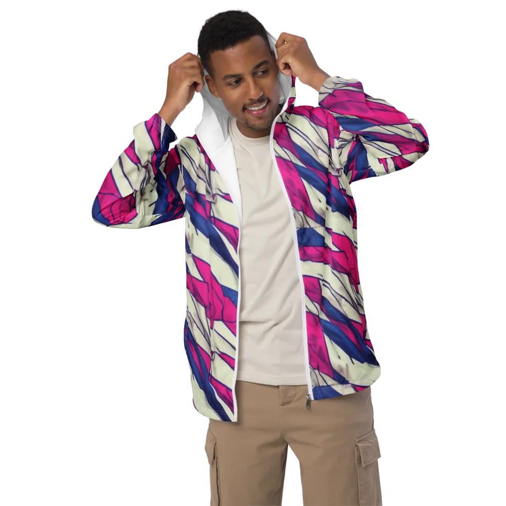 Cobalt Fold on Men's Windbreaker — Front
