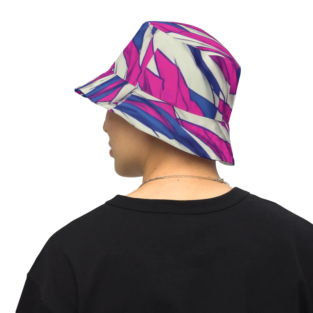 Cobalt Fold on Reversible Bucket Hat — Back Inside