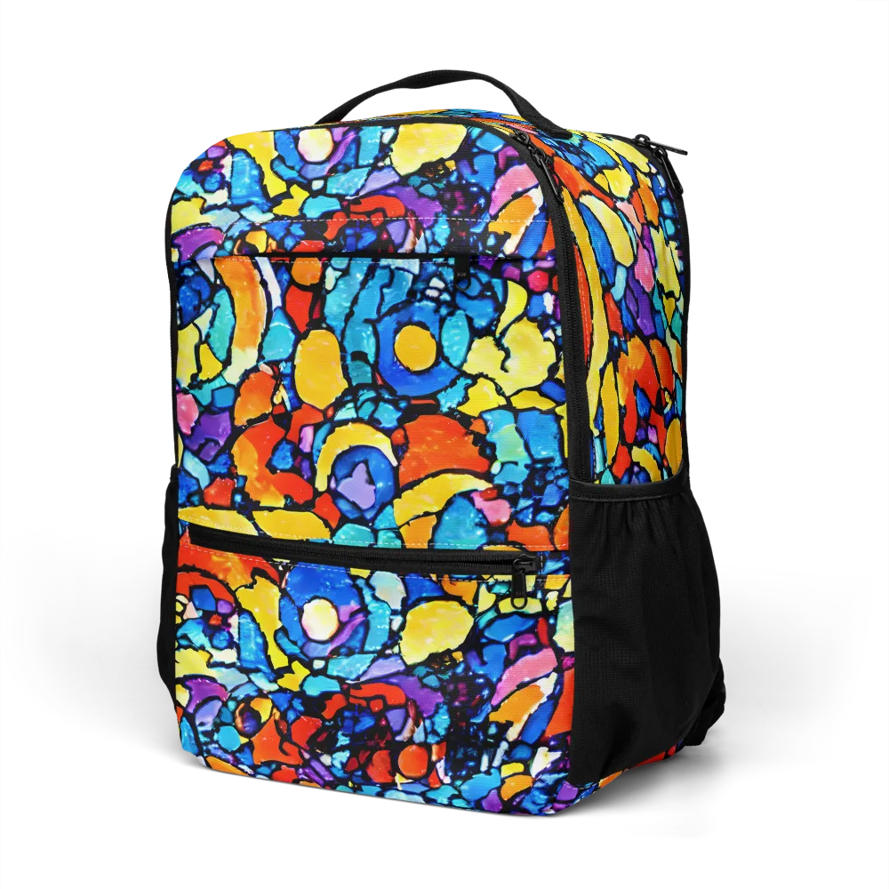 Prism Carnival on Utility Backpack — Left Front