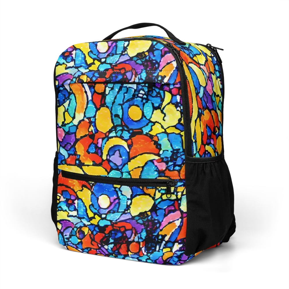 Prism Carnival on Utility Backpack — Left Front
