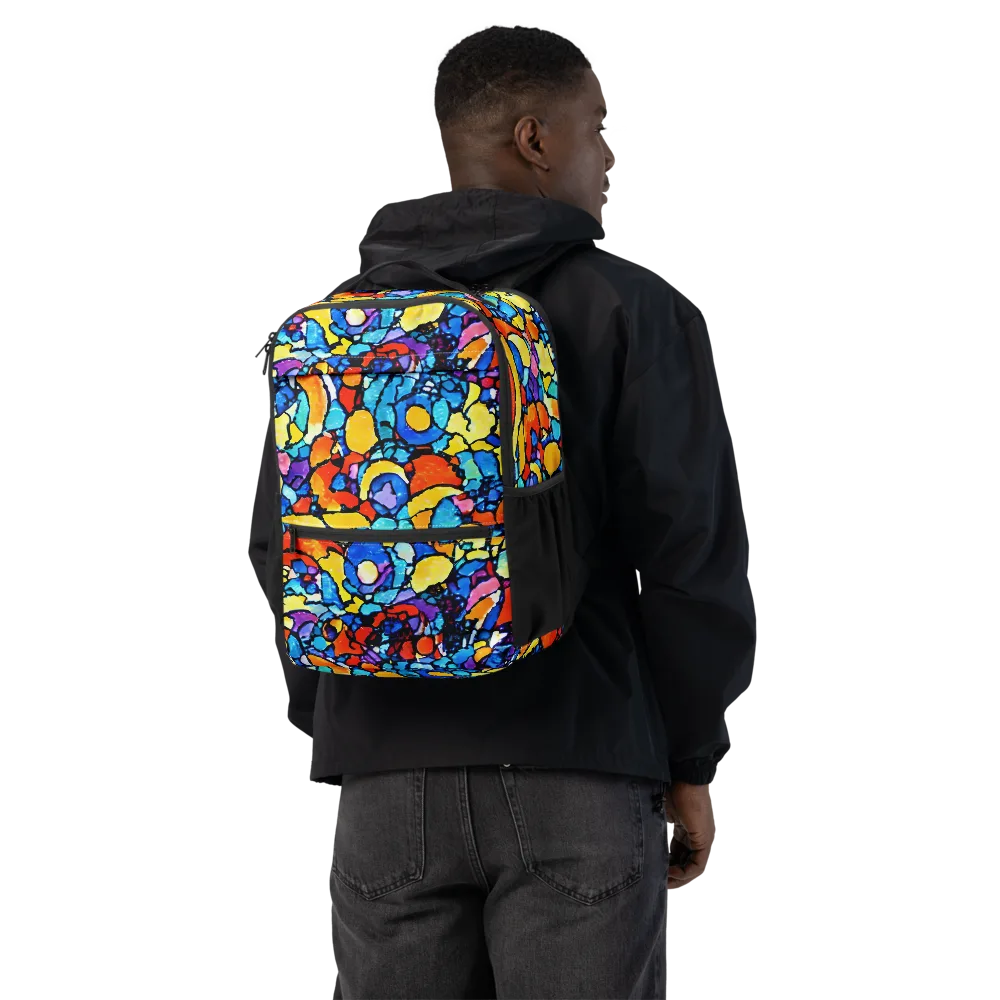 Prism Carnival on Utility Backpack — Back