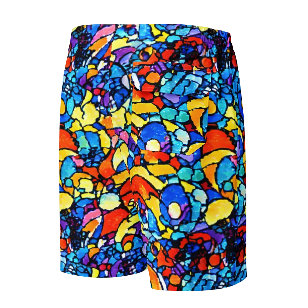 Prism Carnival on Men's Board Shorts — Back
