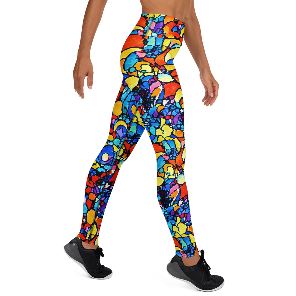 Prism Carnival on Yoga Leggings — Right