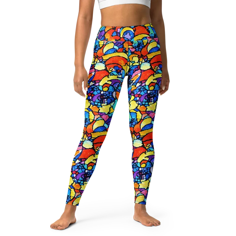 Prism Carnival on Yoga Leggings — Front