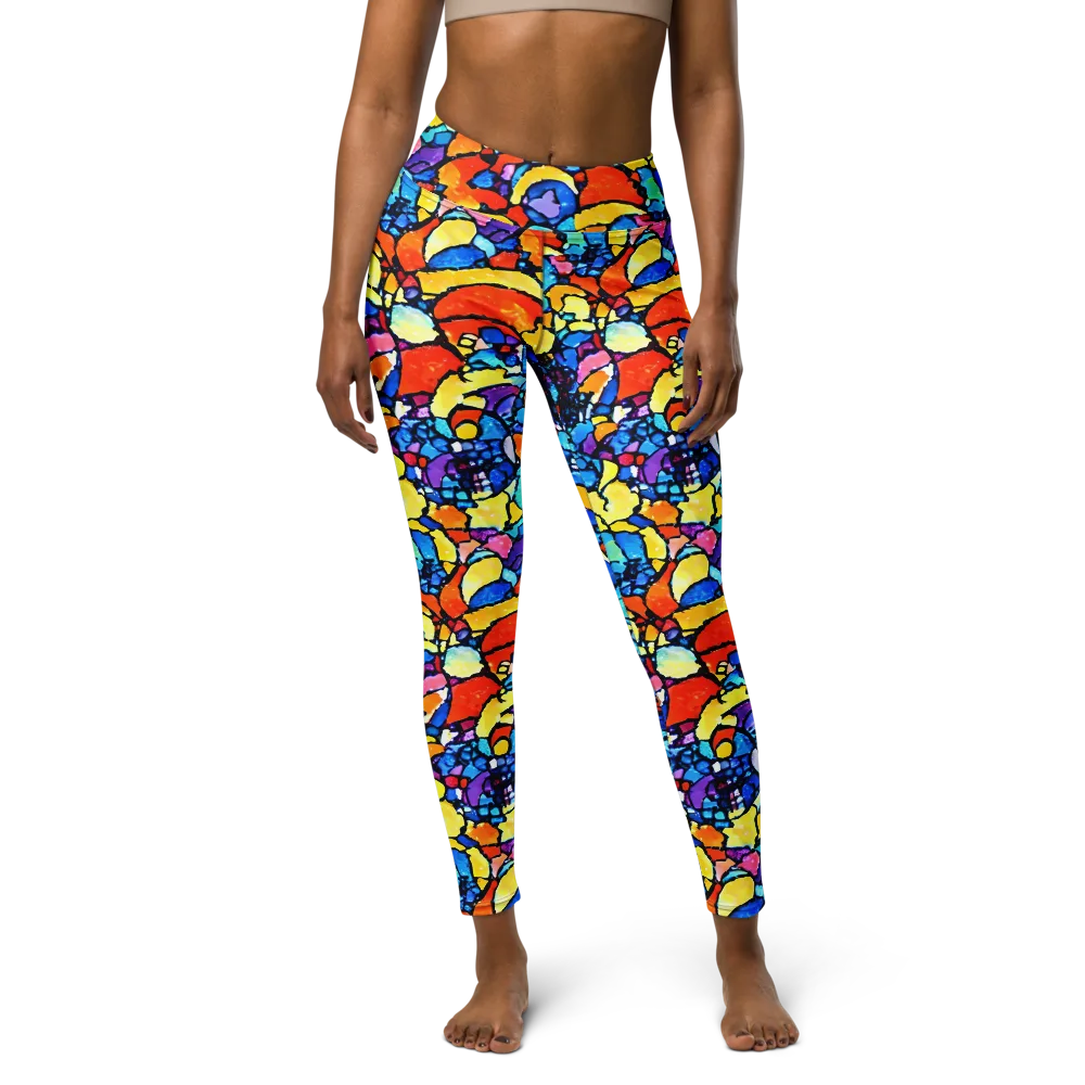 Prism Carnival on Yoga Leggings — Front