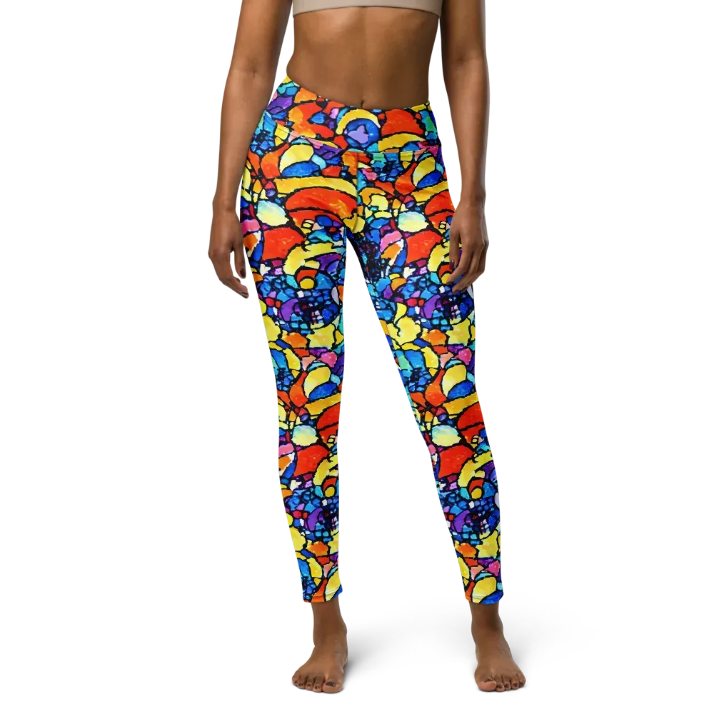 Prism Carnival on Yoga Leggings — Front