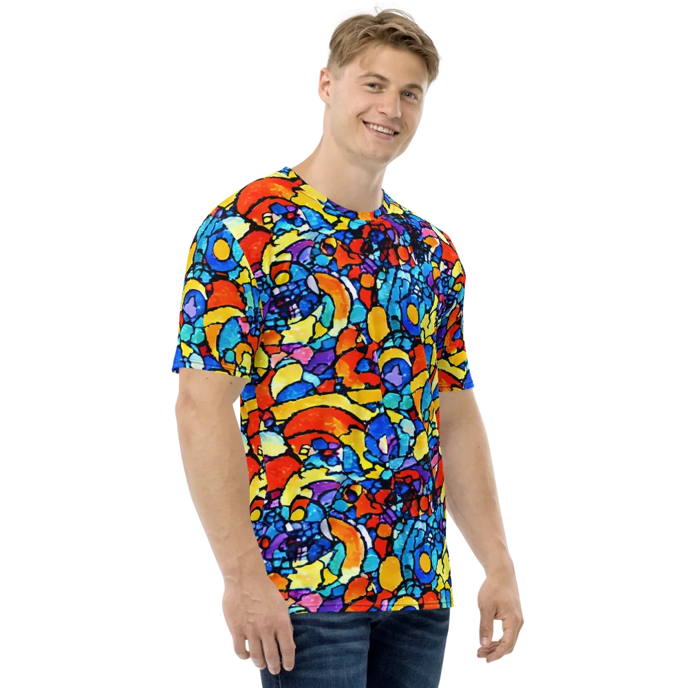 Prism Carnival on Men's Crew Neck T-Shirt — Right