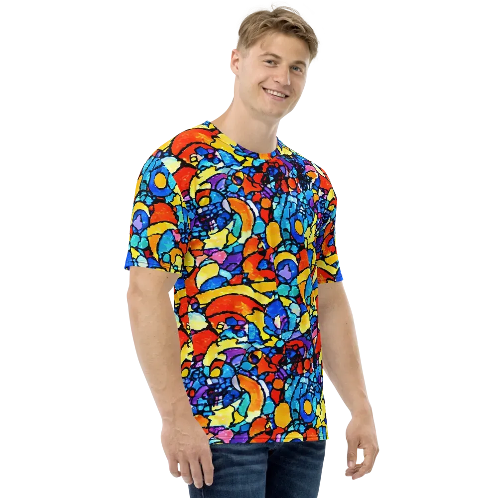 Prism Carnival on Men's Crew Neck T-Shirt — Right