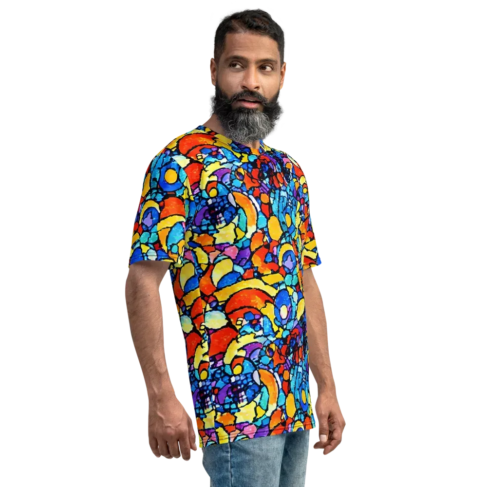 Prism Carnival on Men's Crew Neck T-Shirt — Right