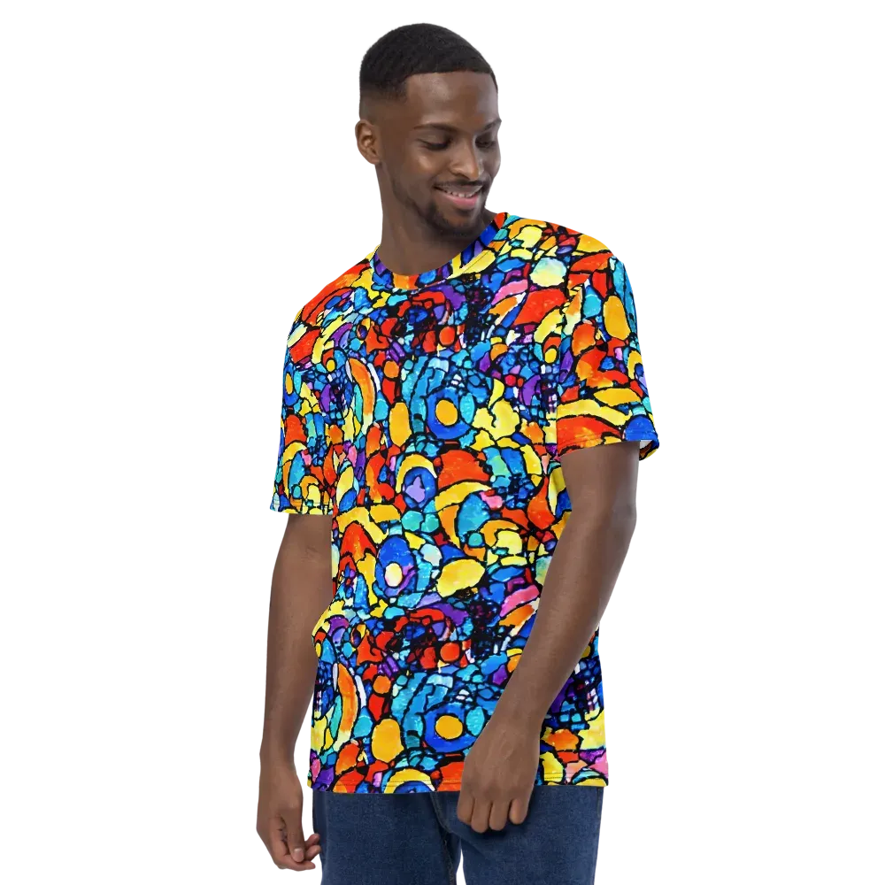 Prism Carnival on Men's Crew Neck T-Shirt — Left