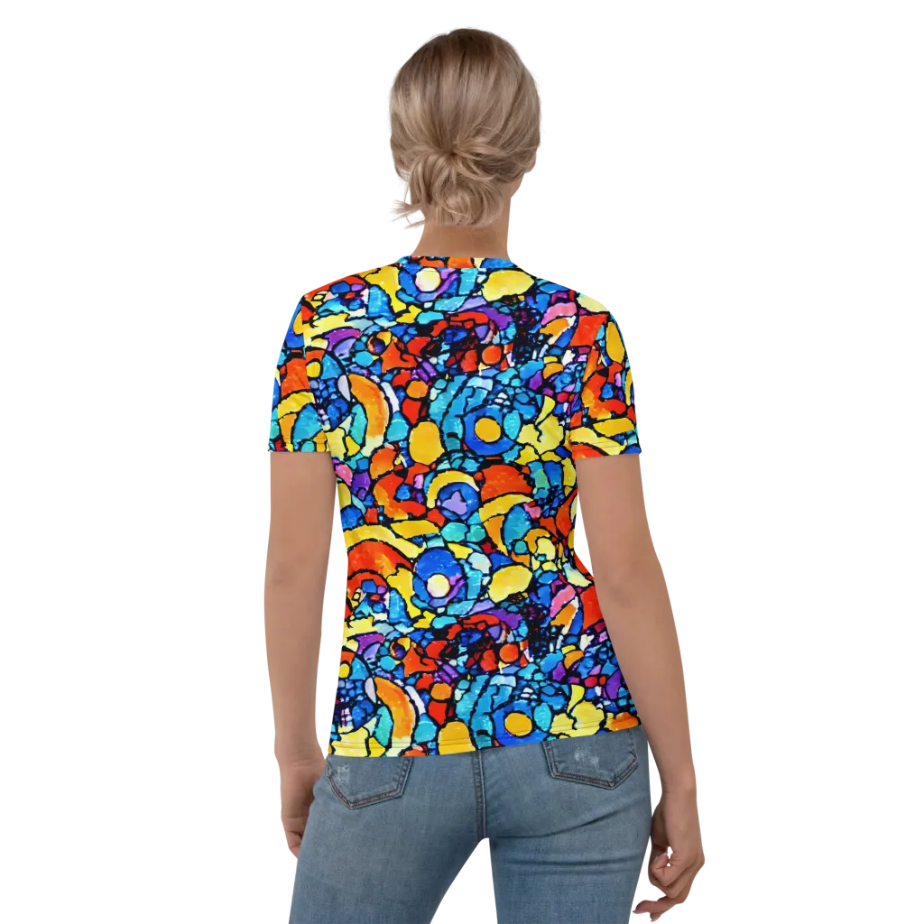 Prism Carnival on Women's Crew Neck T-Shirt — Back