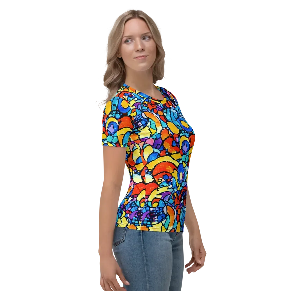 Prism Carnival on Women's Crew Neck T-Shirt — Right
