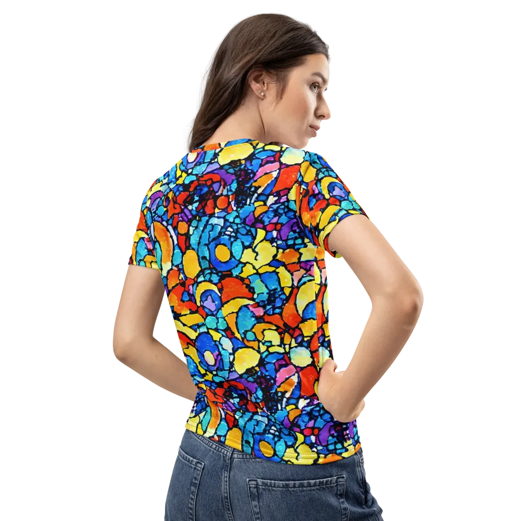 Prism Carnival on Women's Crew Neck T-Shirt — Back