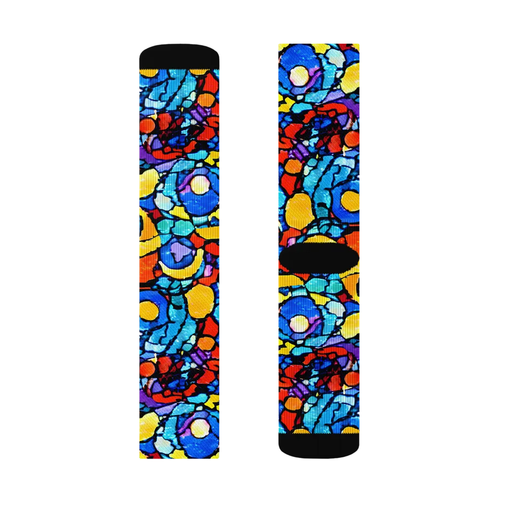 Prism Carnival on Socks — Left Sock