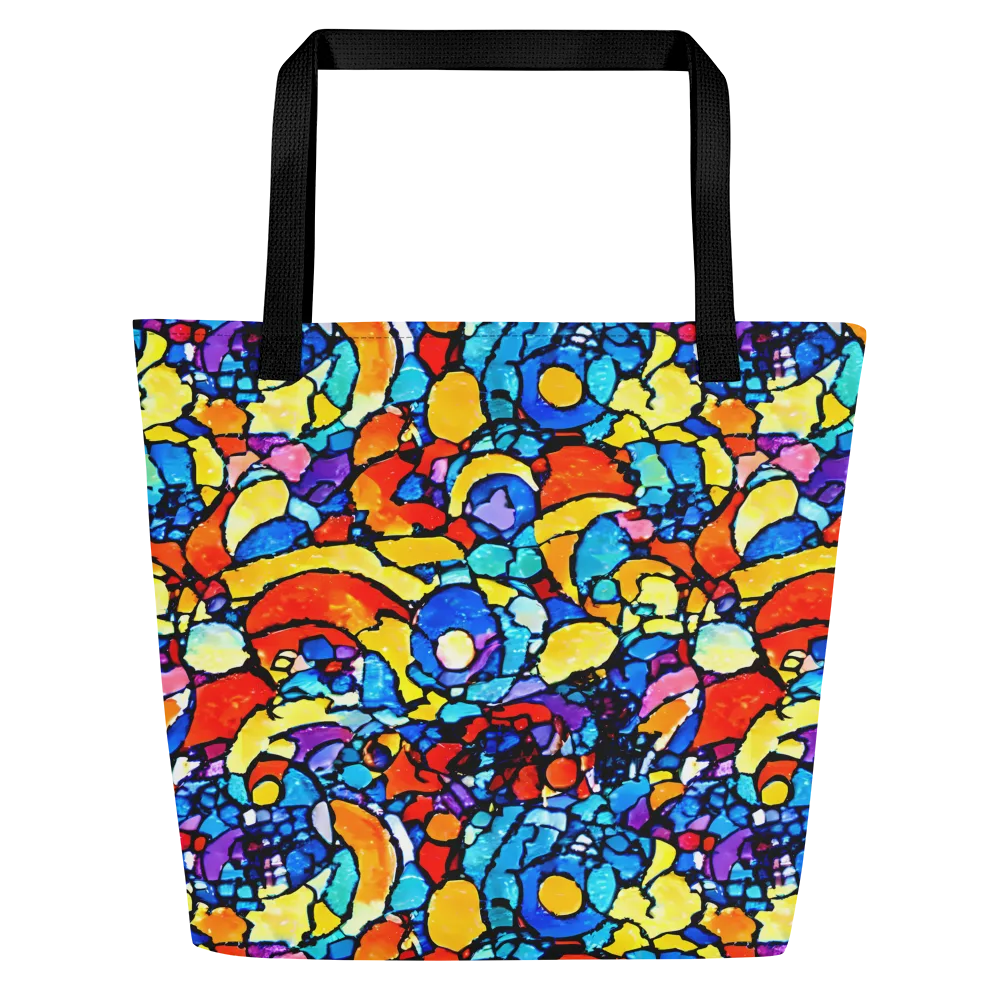 Prism Carnival on Large Tote Bag W/ Pocket — Front