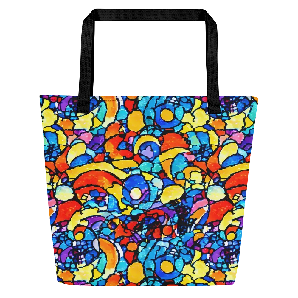 Prism Carnival on Large Tote Bag W/ Pocket — Front