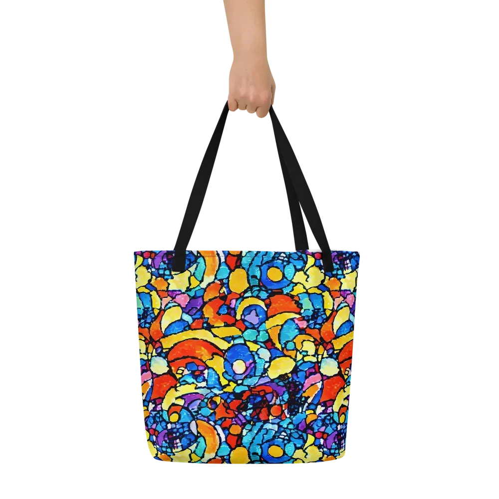 Prism Carnival on Large Tote Bag W/ Pocket — Front