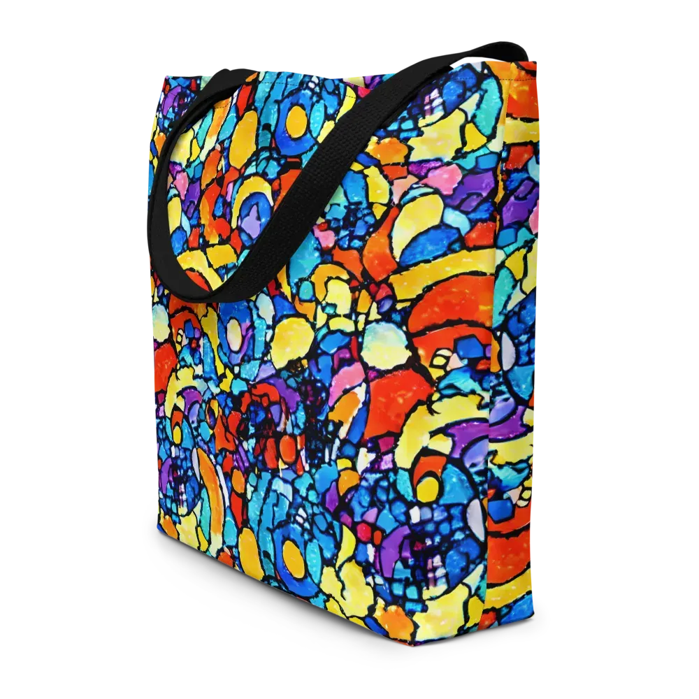 Prism Carnival on Large Tote Bag W/ Pocket — Front