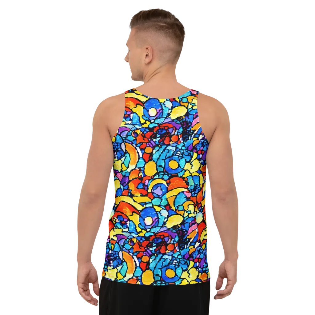 Prism Carnival on Men's Tank Top — Back