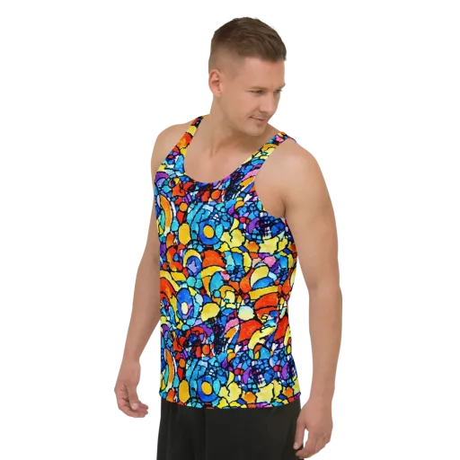 Prism Carnival on a Men's Tank Top