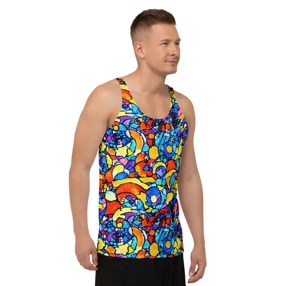 Prism Carnival on Men's Tank Top — Right Front