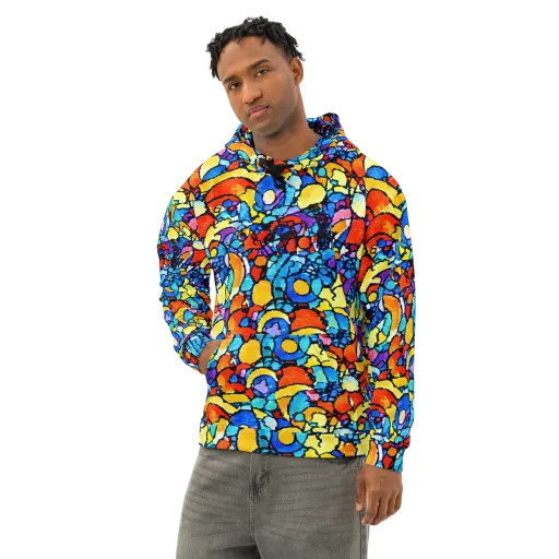 Prism Carnival on a Cotton Hoodie