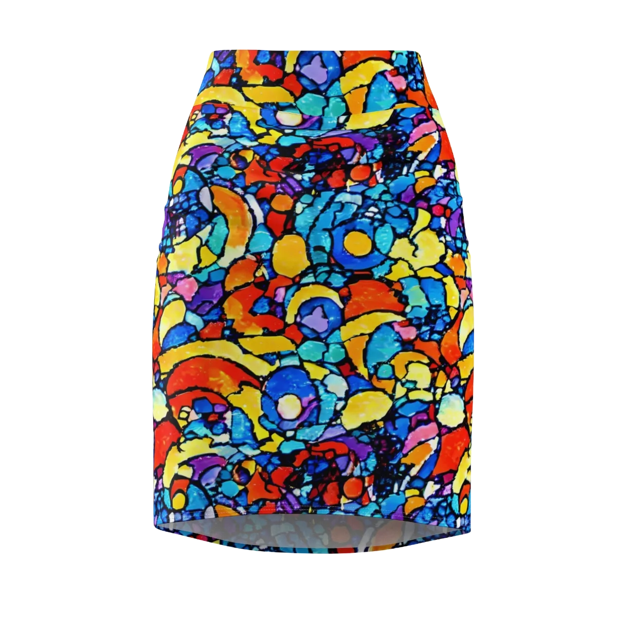 Prism Carnival on Pencil Skirt — Front