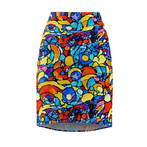 Prism Carnival on a Pencil Skirt