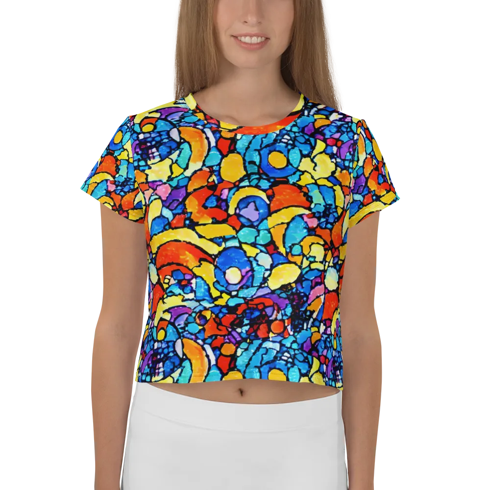Prism Carnival on Crop Tee — Front