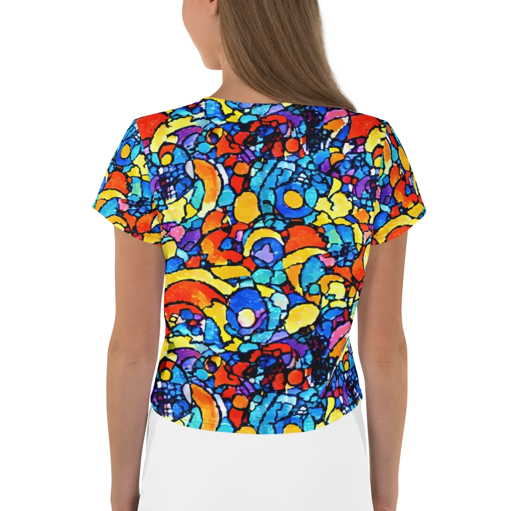 Prism Carnival on Crop Tee — Back