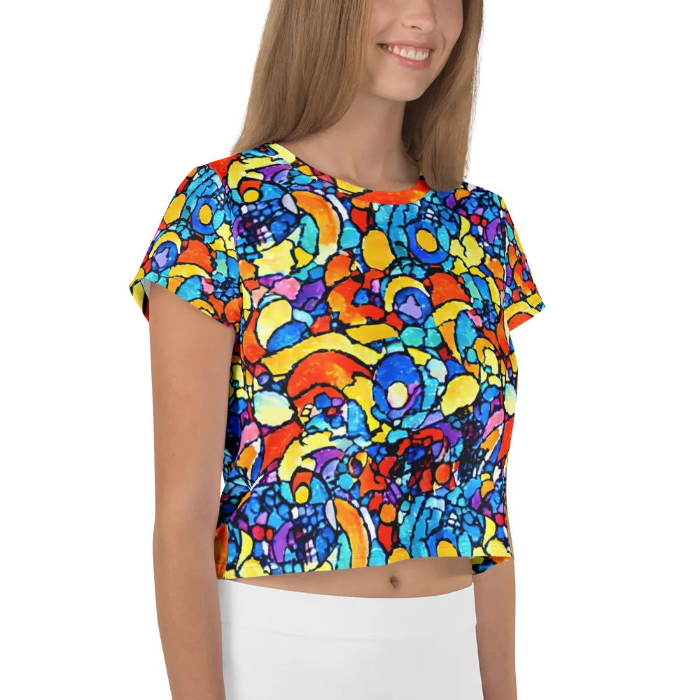 Prism Carnival on Crop Tee — Right