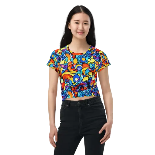 Prism Carnival on a Crop Tee