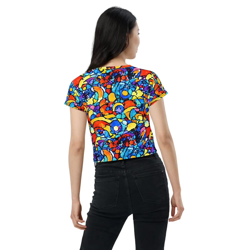Prism Carnival on Crop Tee — Back