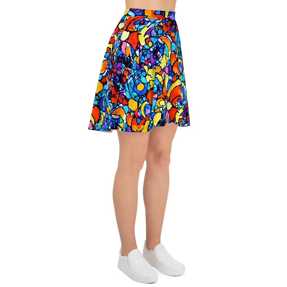 Prism Carnival on Skater Skirt — Right