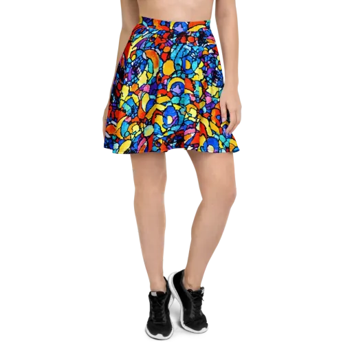 Prism Carnival on a Skater Skirt