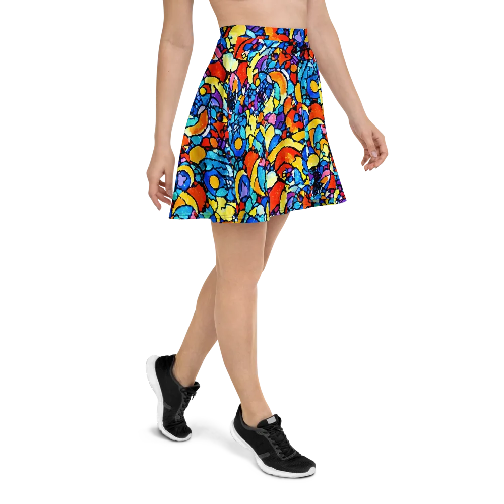 Prism Carnival on Skater Skirt — Right