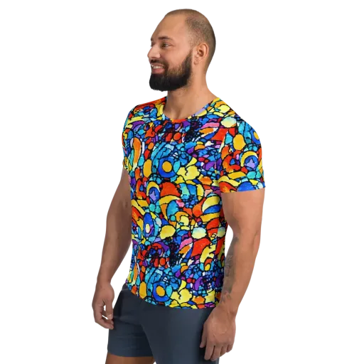 Prism Carnival on a Men's Athletic T-Shirt