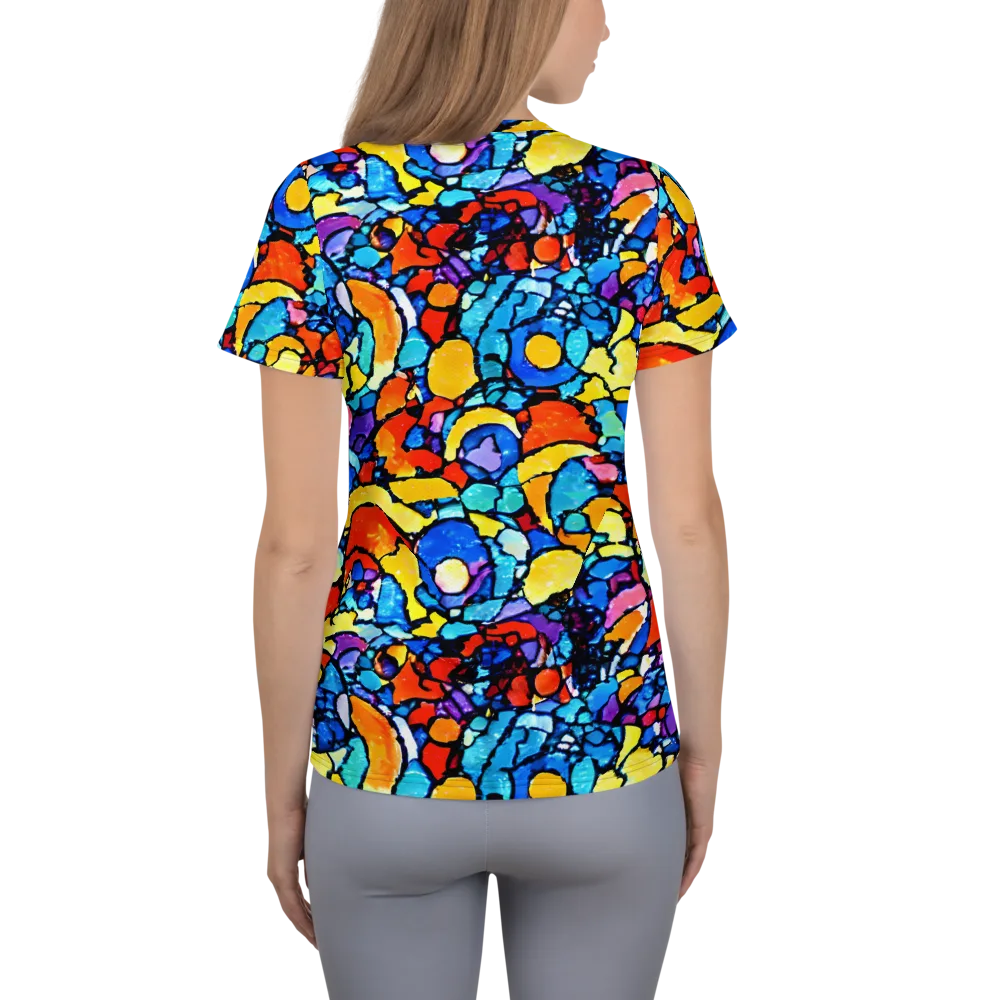 Prism Carnival on Women's Athletic T-Shirt — Back