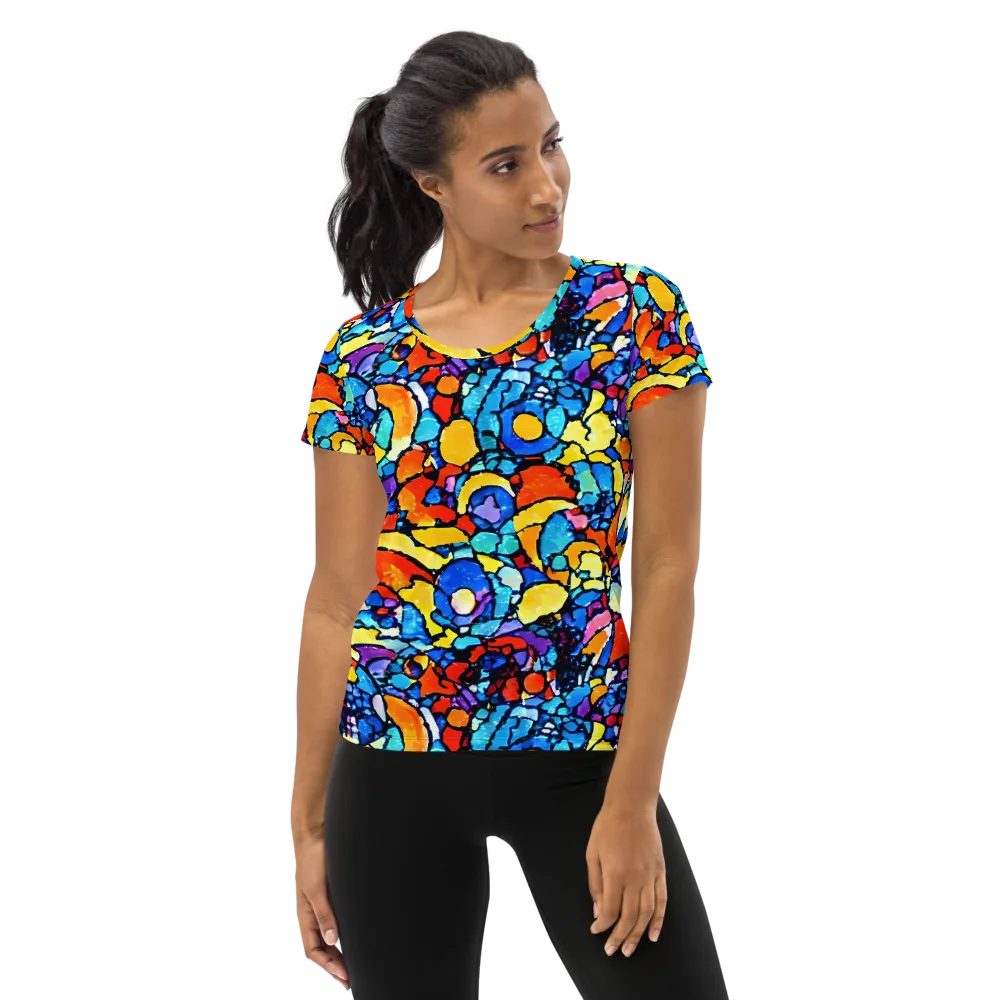 Prism Carnival on Women's Athletic T-Shirt — Front