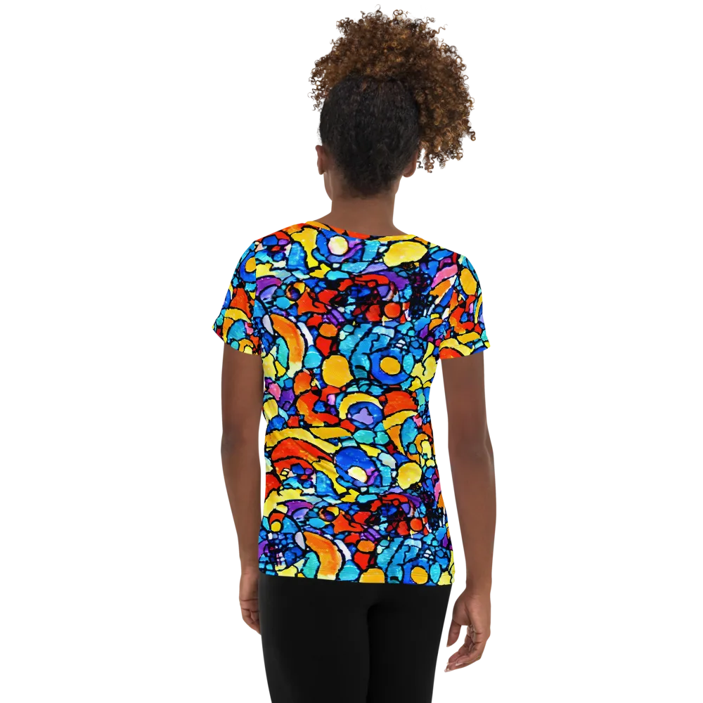 Prism Carnival on Women's Athletic T-Shirt — Back